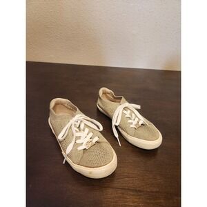 Michael Kors Gold Glitter Sneakers Slip On‎ Casual Shoes Girls Size 4